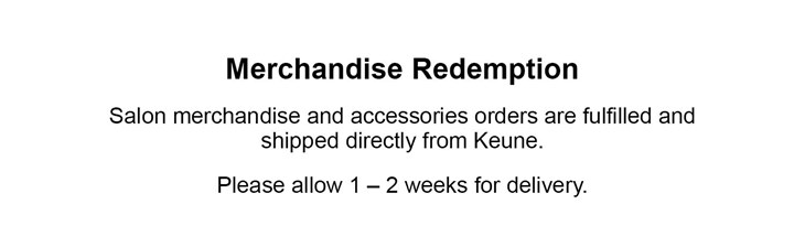 Keune Rewards Merchandise